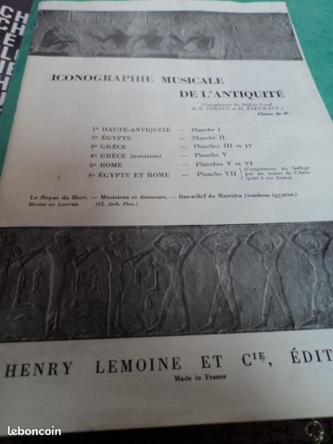 Iconographie musicale de l'antiquité (image 1)