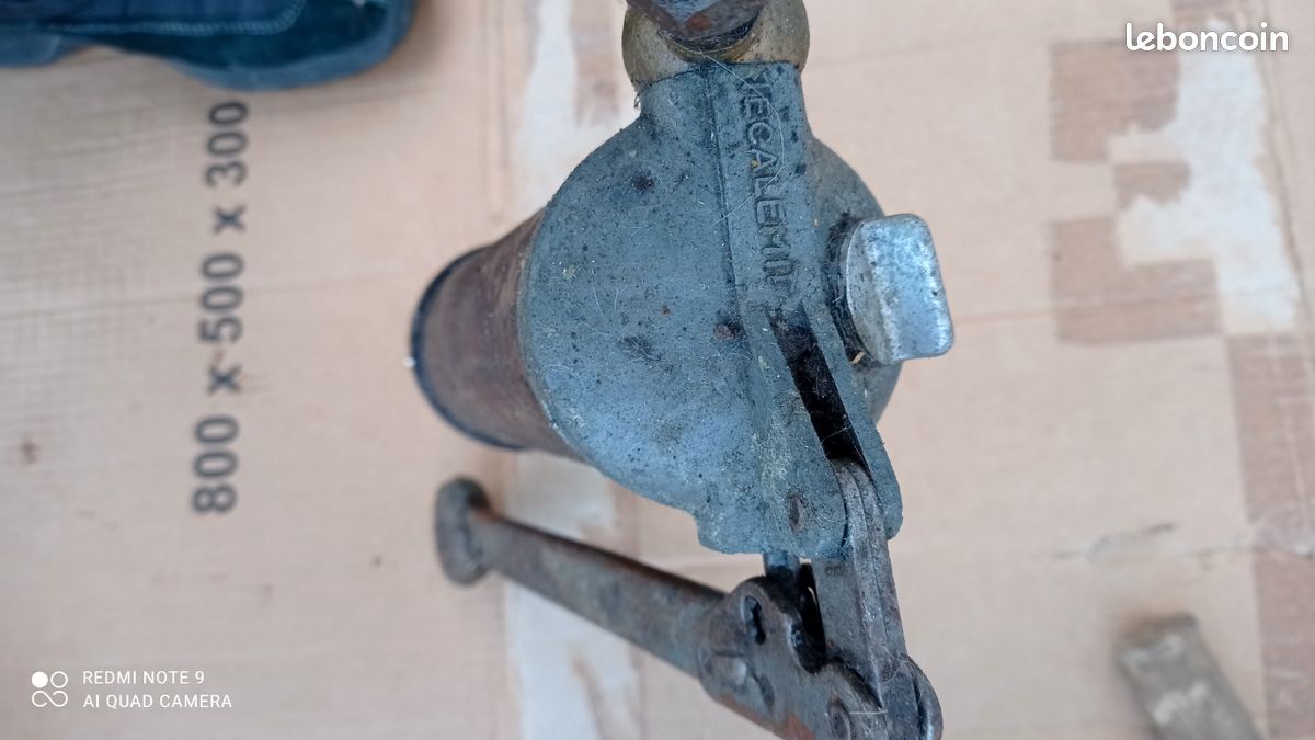 Ancien Pistolet à Graisse TECALEMIT S.G.D.G – Métal, Fonctionnement, à Nettoyer