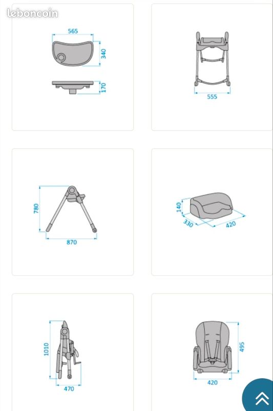 Chaise haute évolutive et pliante - Maxi Cosi (image 11)