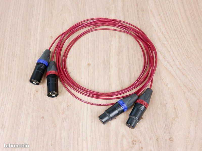 STEALTH Câble De Modulation Stéréo XLR-XLR Cuivre OFC Elecaudio 075m La Paire