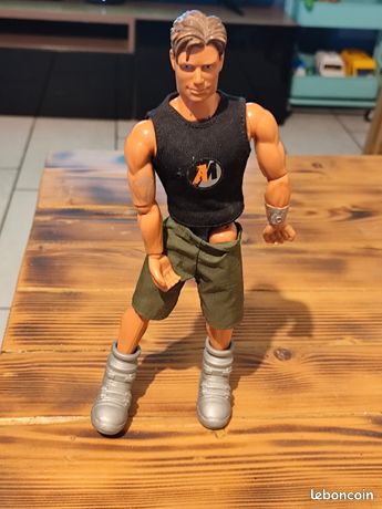 Figurine Max Steel Mattel Année 2000, Fonctionne, Hauteur 30 Cm, Sans Emballage