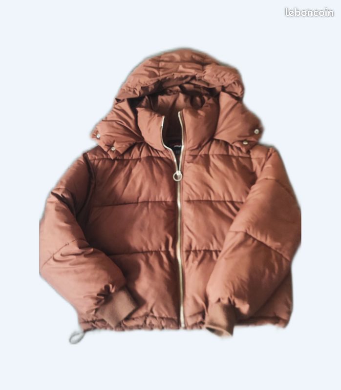 Doudoune courte marron très chaude M Vêtements