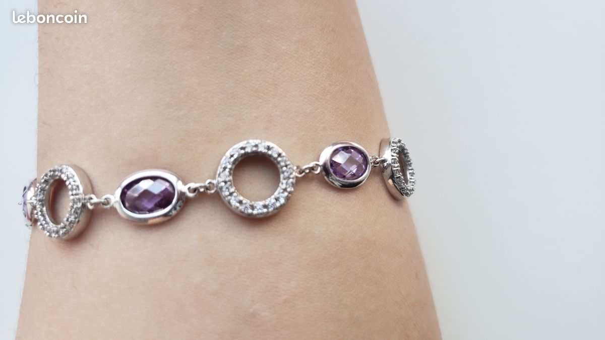 Belle gourmette en argent véritable (image 3)