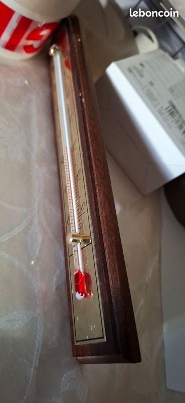Grand thermomètre en bois 25/5 cm (image 5)