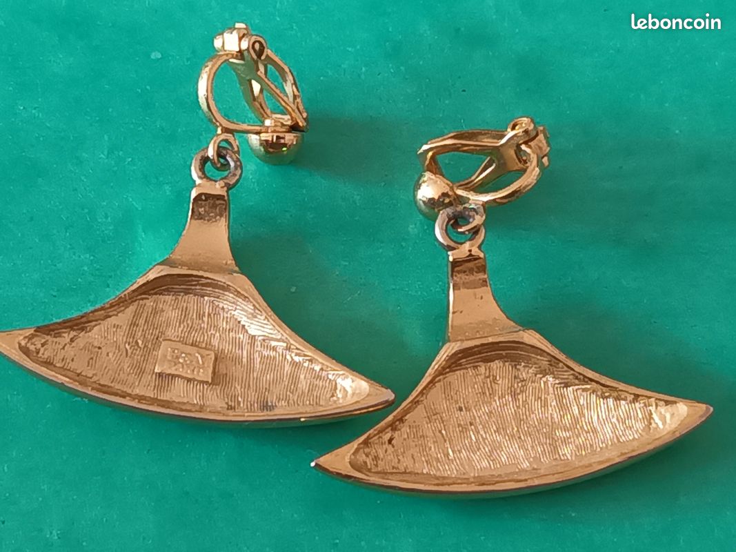 Boucles d'oreilles vintage en plaqué or 14 carats - France Boucles d'oreilles vintage en plaqué or 14 carats - France