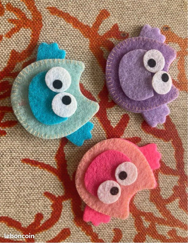 Porte-monnaie Kawaii Hibou Violet - Coton Brodé, Pattes Marron, Neuf Sans étiquette, Style Mignon