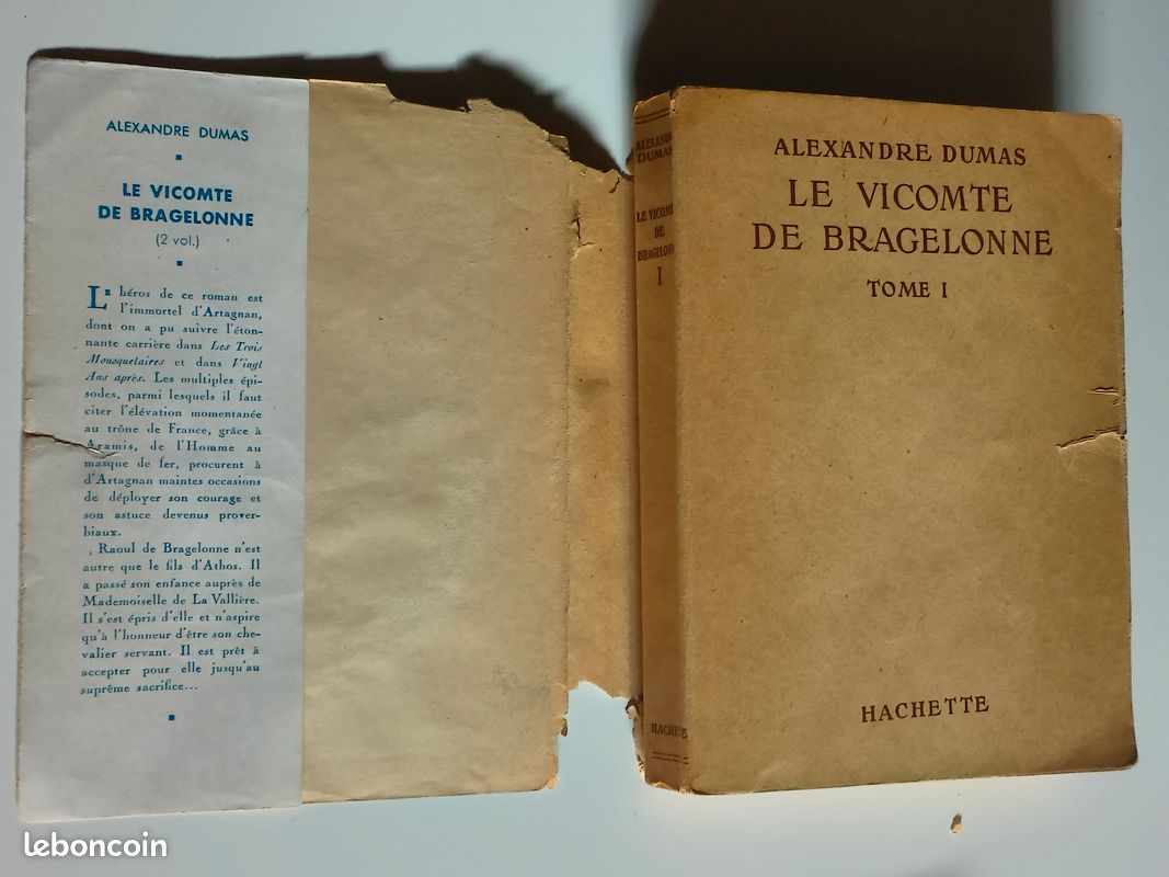 Livre Ancien - Le Vicomte De Bragelonne - Alexandre Dumas 1886 - Éditeur Calmann Levy - Relié XIXe Siècle