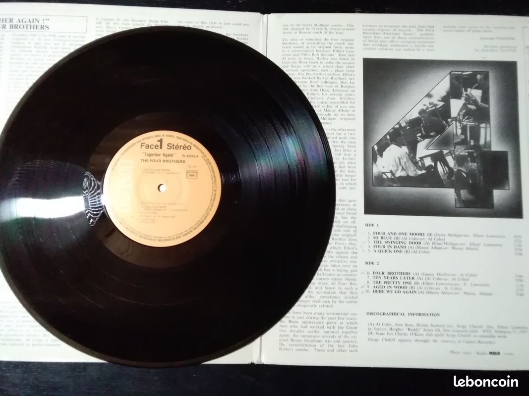 Vinyle 33t Al Cohn Zoot Sims cool jazz (image 2)