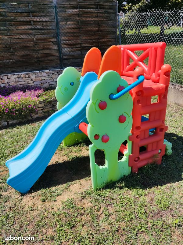 Toboggan aire de jeux enfant FEBER Sport Plein air