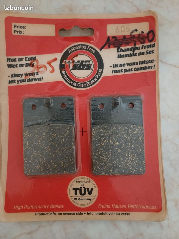 Plaquettes de frein Aprilia SBS 605 (image 1)