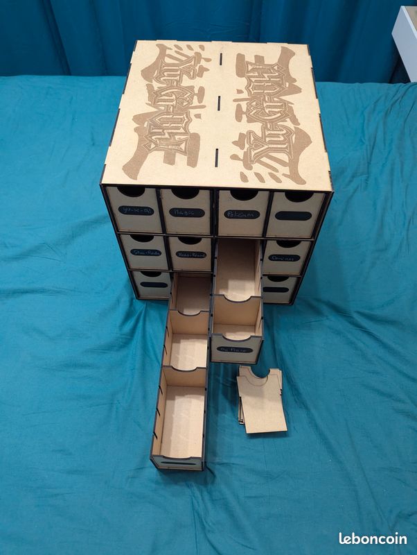 Boîte / Armoire à tiroirs compatible Kallax – Rangement idéal pour jeux de cartes et deckbuilding (image 7)