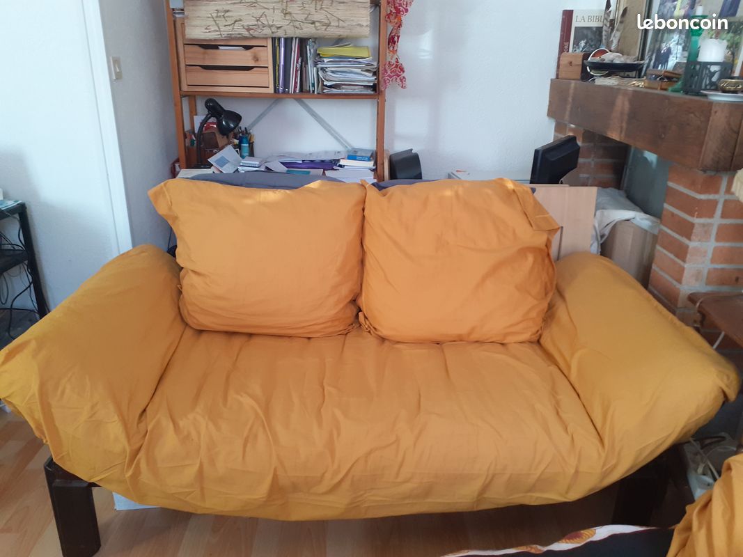 Banquette futon convertible lit 1 place (image 1)