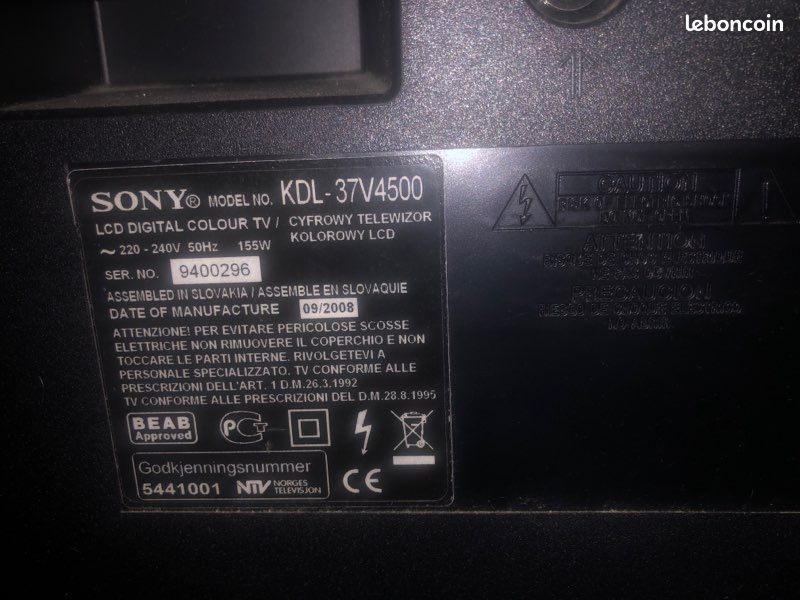 TV télé télévision Sony bravia avrc télécommande (image 3)