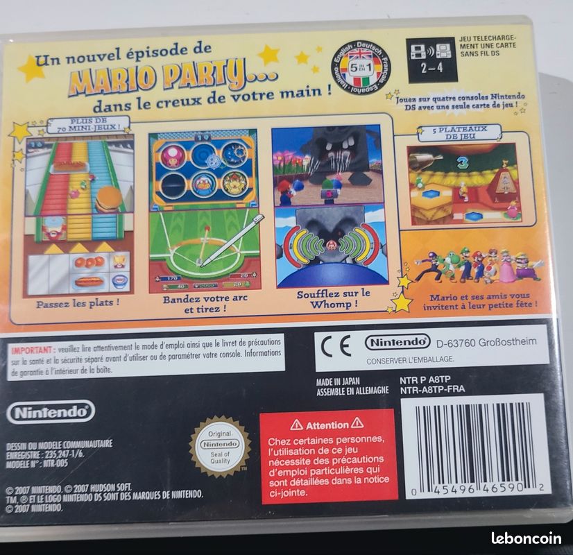 Jeu Nintendo DS Mario party ds (image 2)