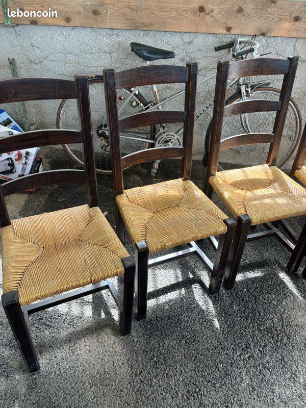 Lot de chaises chene massif 7 (image 3)
