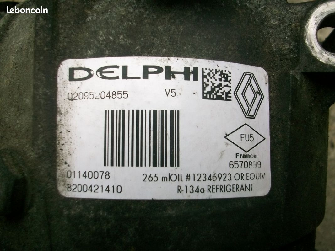 Compresseur de clim Laguna 2 1.9 DI 120 cv (image 2)