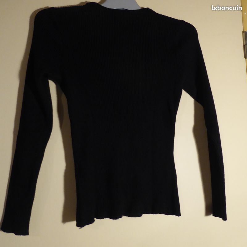 Pull chaussette noir (image 2)
