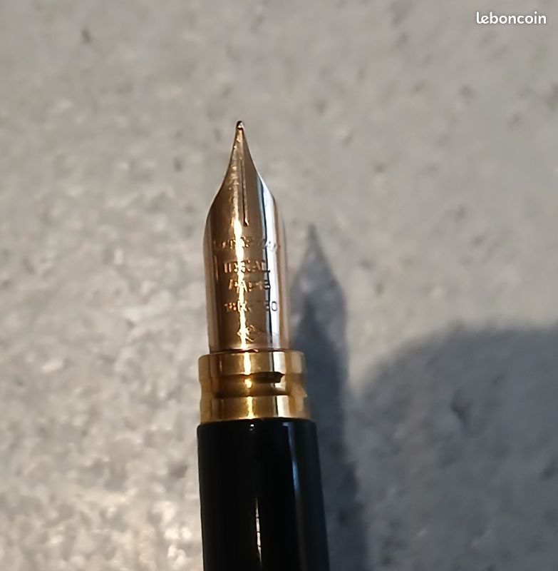 Stylo Plume Waterman Lady Patricia – Plaqué Or, Plume 18 Carats, Comme Neuve
