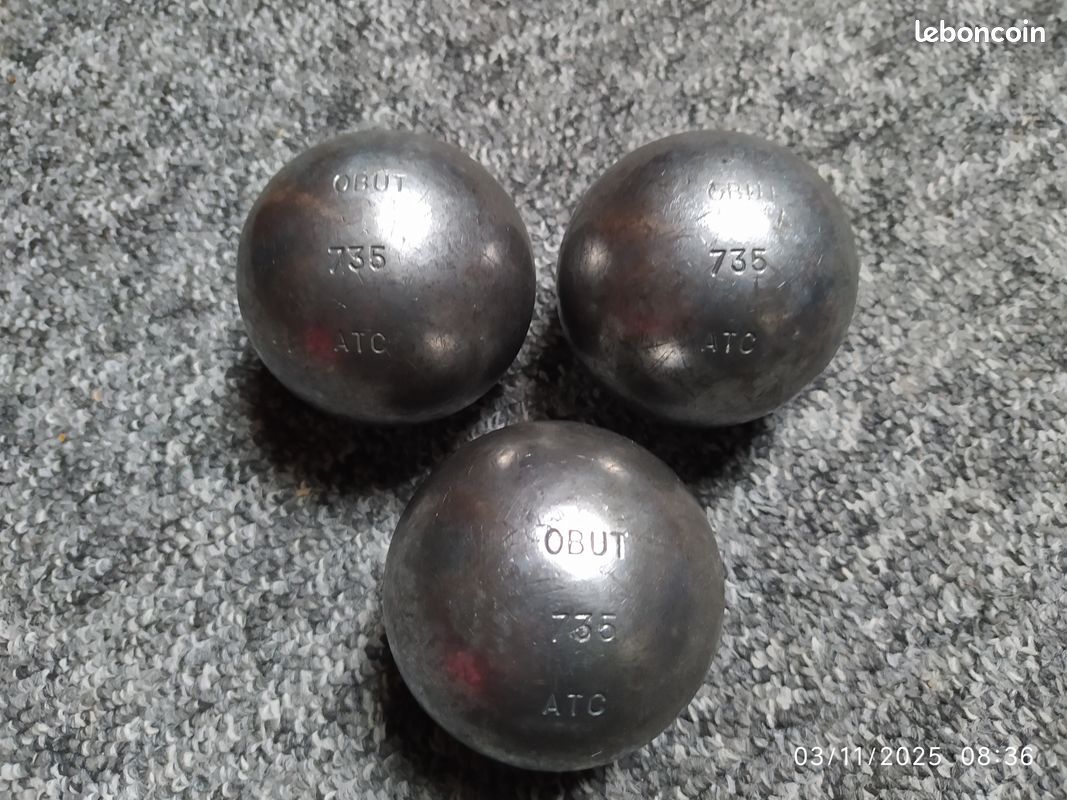 2 Boules De Pétanque Obut ATC Compétition - Fabrication Française, Série 715