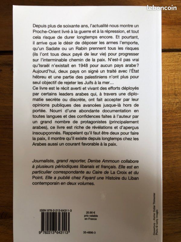 Les Arabes et la paix de Dénise Ammoum (Neuf) (image 2)