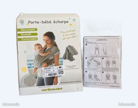 Echarpe de portage bébé Verbaudet (image 1)