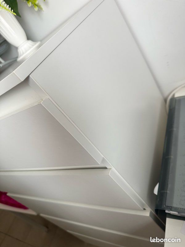 Commode 5 tiroirs blanche mate IKEA (image 3)
