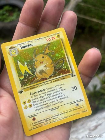 raichu pokemon card value 14/62 Pokémon Holofoil - Fossil (Dont apply Weakness and Resistance for Benched Pokémon.) If your opponent has fewer than 3 Benched Pokémon Raichu 1999 Fossil #29/62 1st