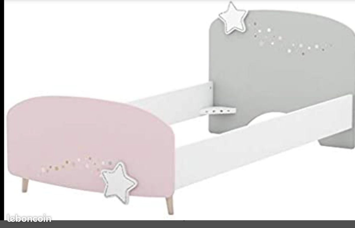 Lit + Sommier + Matelas 190/90 (image 1)