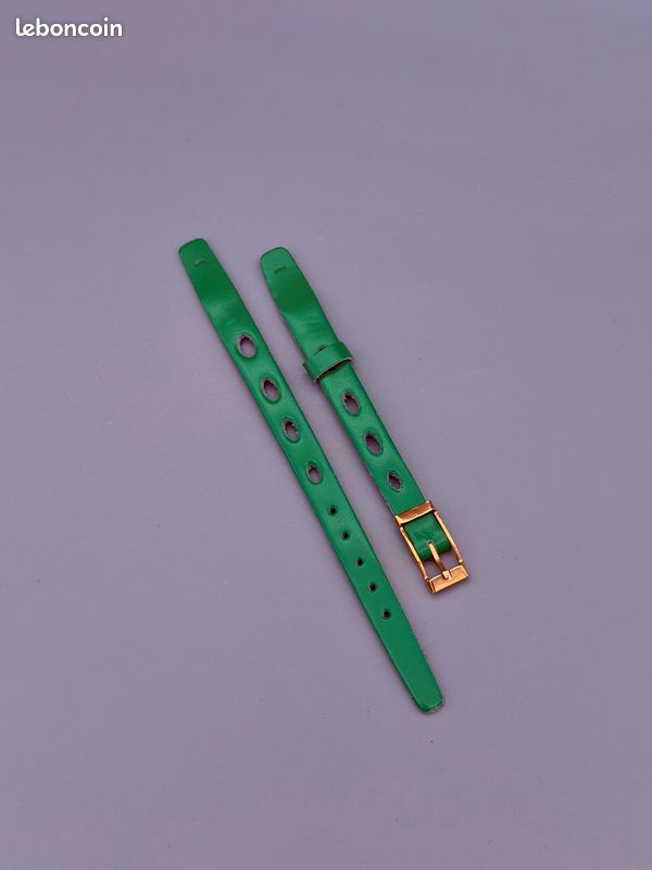 Bracelet De Montre Vintage Fleurus Bicolore Aluminium - Neuf Sans étiquette