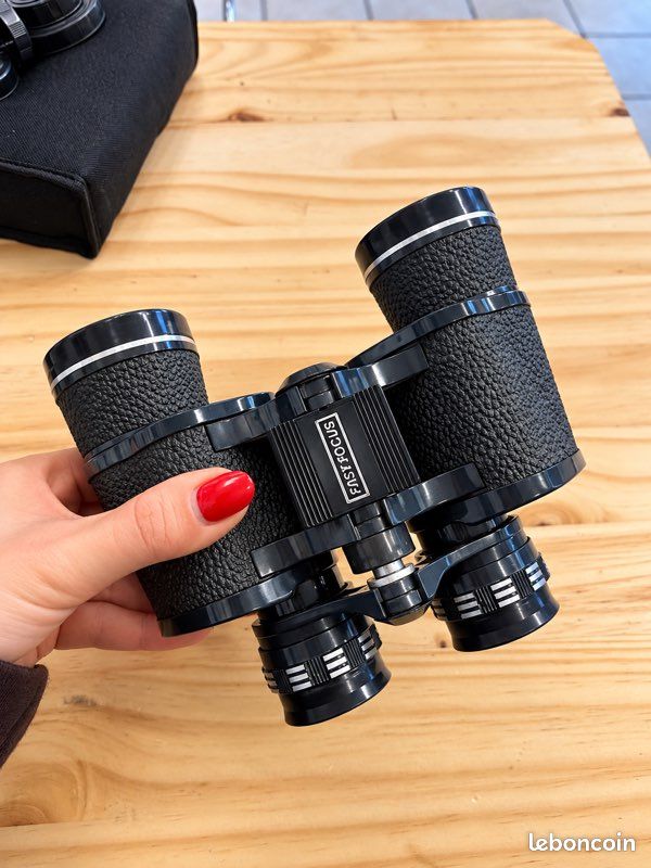 Jumelles vintage 10x40 grand angle – Fast Focus – Avec étui (image 4)