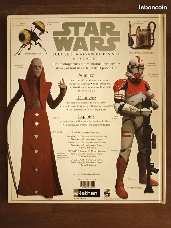 Livre Star Wars - Tout sur la revanche des Sith (image 2)