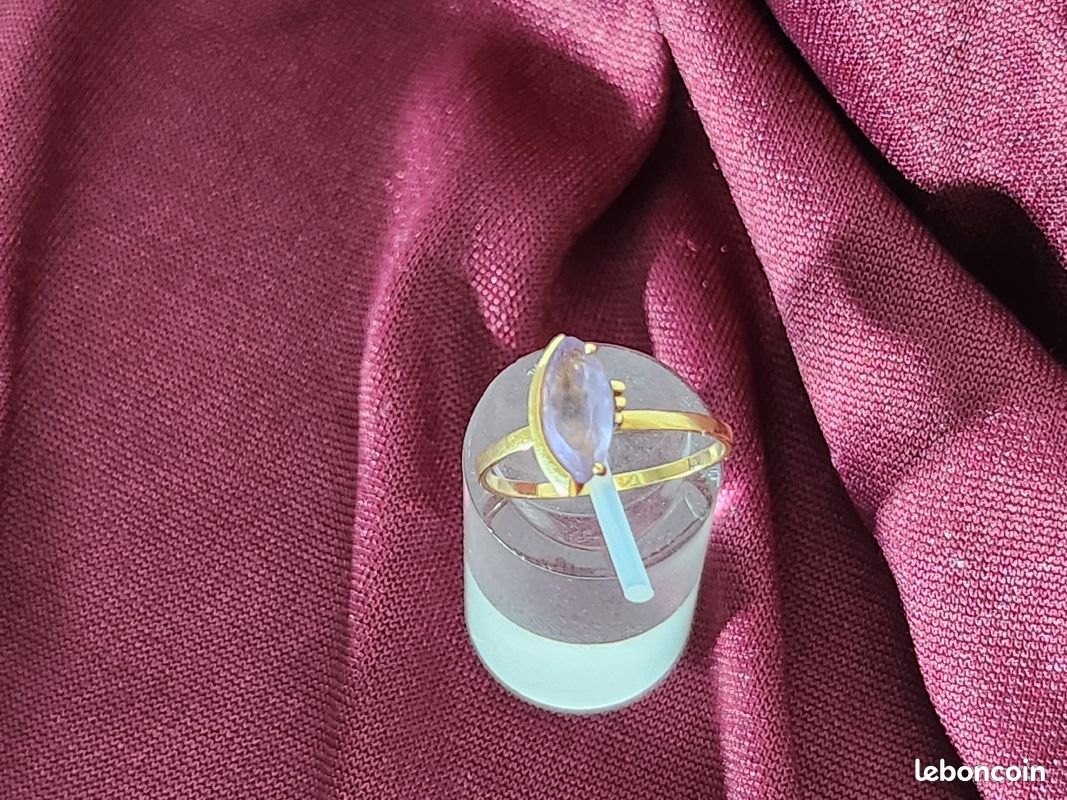Bague améthyste et or jaune (image 2)