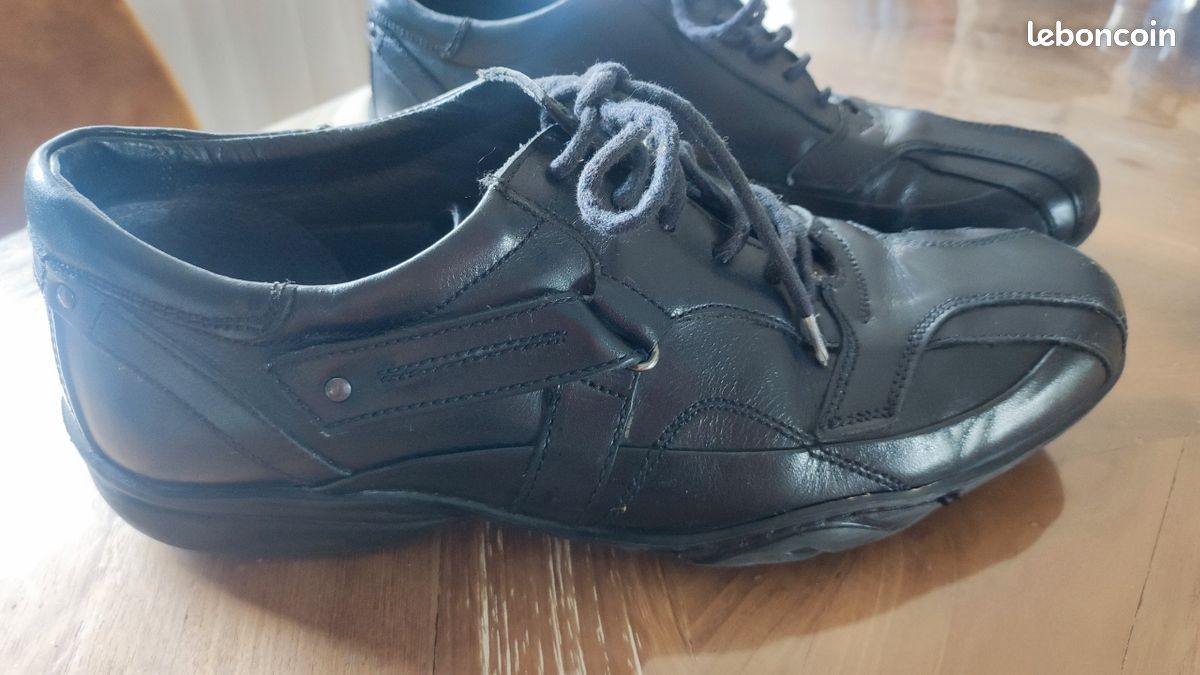 Chaussures Homme NoKap En Cuir Noir Taille 42 - Bottes Ville Classiques Occasion