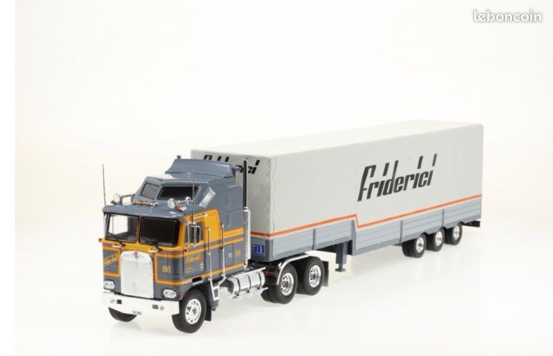 Kenworth K 100 Aérodyne, remorque Wrangler Racing 1976 - Brekina 85737