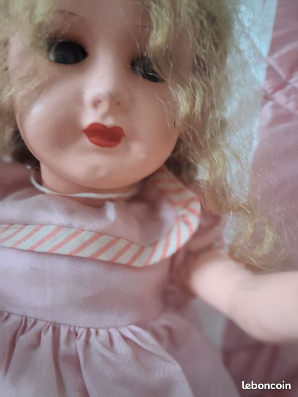 POUPEE PARIAN ANCIENNE -année 1900-Taille 22cm-Tête porcelaine-yeux peints EUR 80,00 - FR