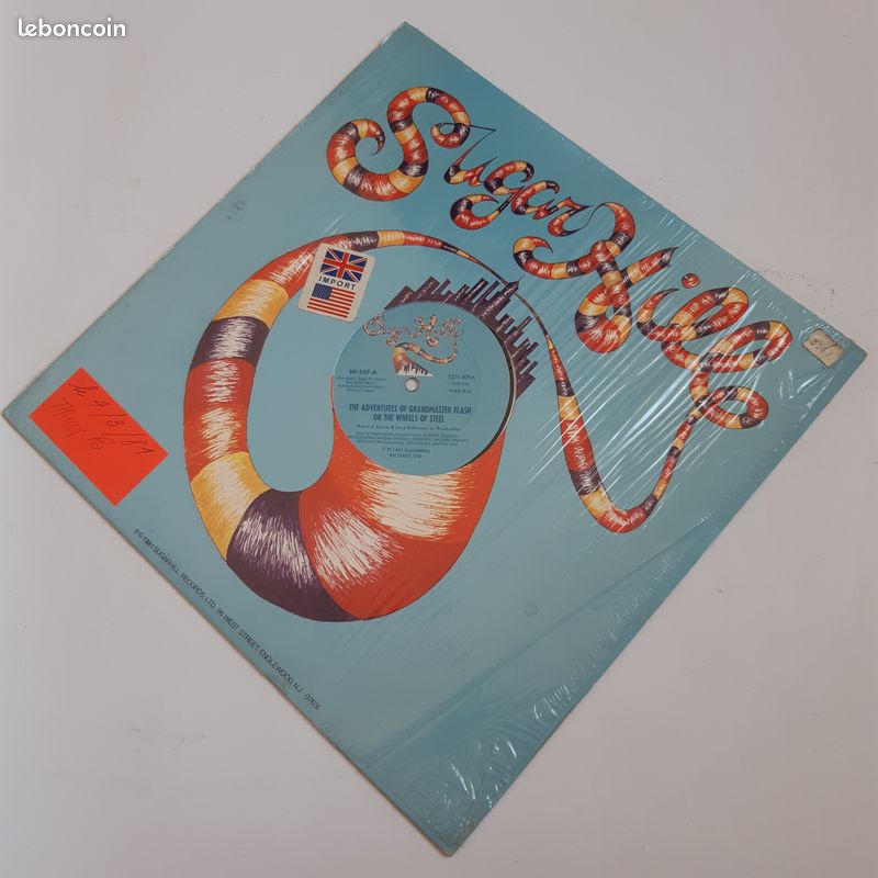 Grandmaster Flash And The Furious Five – The Adventures Of Grandmaster Flash On The Wheels Of Steel / The Birthday Mix - EP - 1981 (image 1)