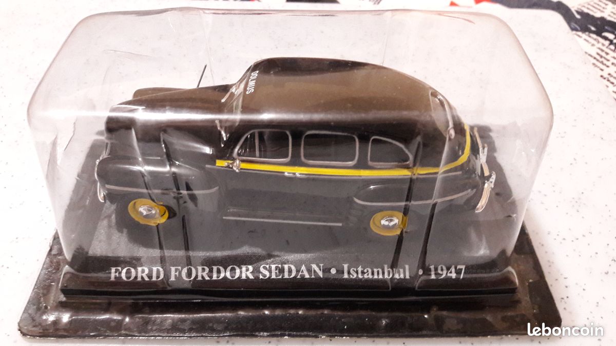 Miniature Ford Fordor Taxi New York 1947 - Échelle 1/43, Marque IXO, Métal, Occasion