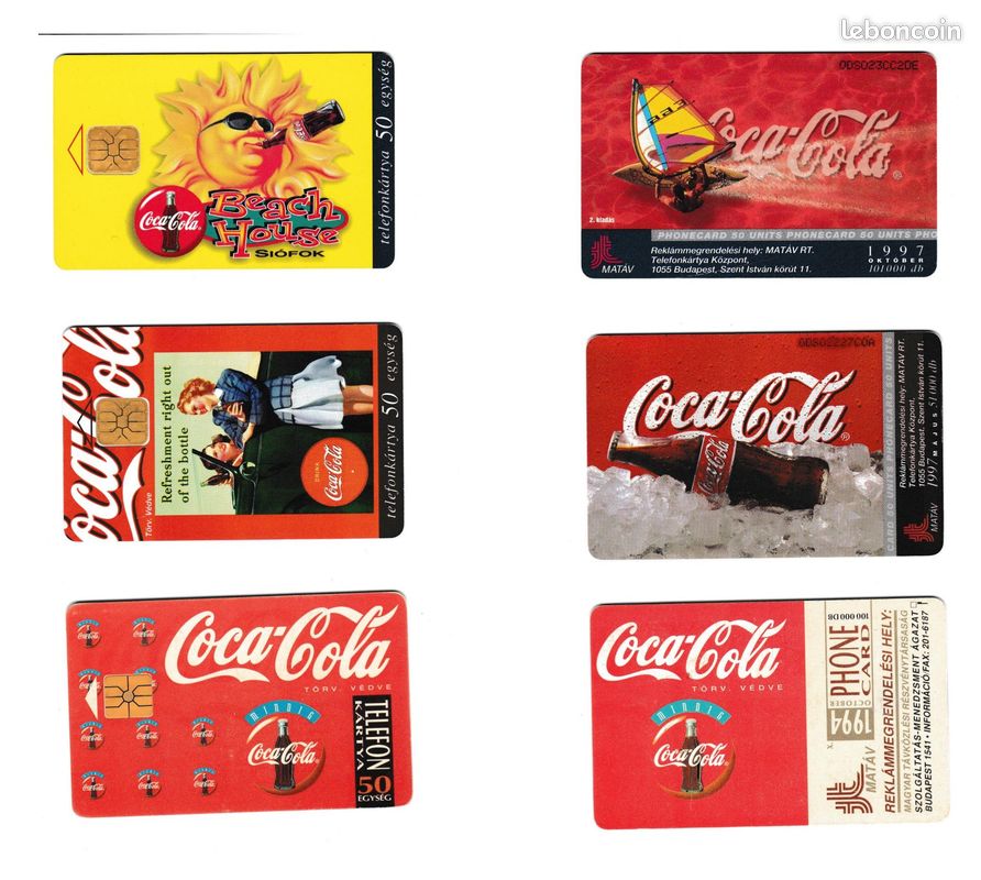 Série Coca-Cola - Cartes téléphoniques Hongroises (image 3)