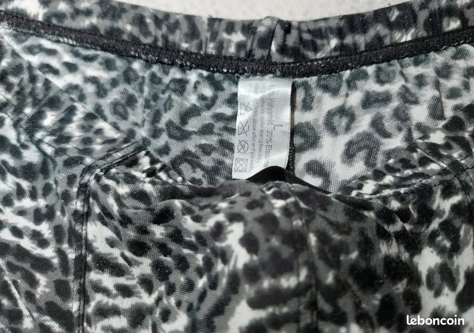 Xuba 2 Boxers Homme Fantaisie Coupe Shorty Gris Feuillage Léopard & Gris Imprimé Léopard Taille M (image 7)