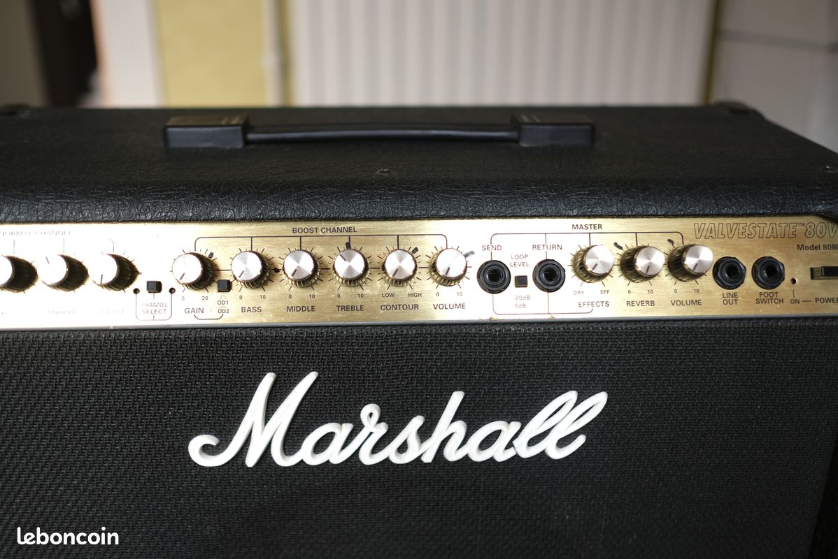 Vintage ampli Marshall Valvestate 80V model 8080 avec footswitch (image 6)