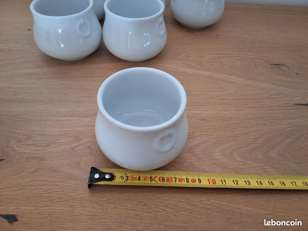 Petits pots porcelaine blanche (image 3)