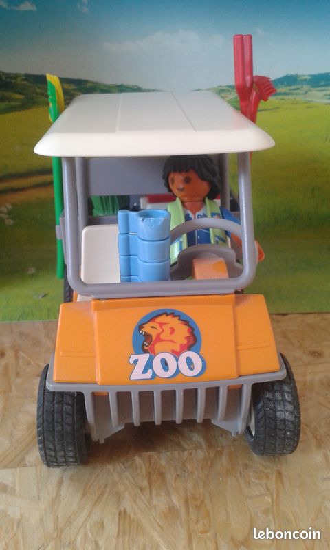Soigneur animalier avec véhicule Playmobil réf:6636 (image 5)