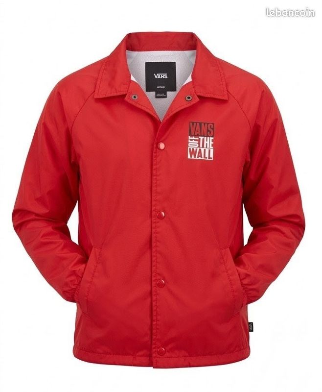 Veste rouge zippée originale et élégante