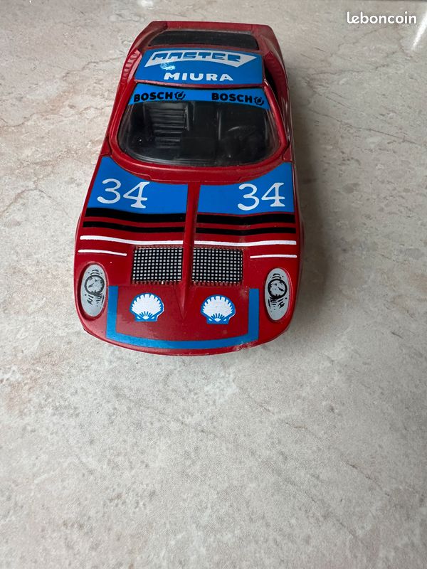 Lamborghini Miura Rouge Tonka Polistil 1/18 - Voiture Miniature Collection Italie