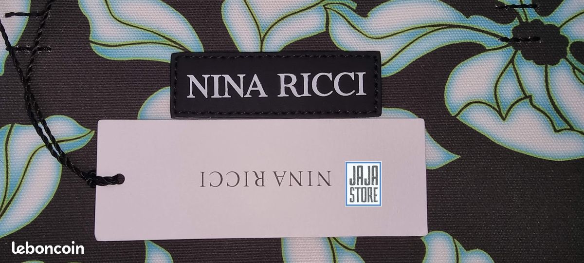 Sac Nina Ricci noir / vert d'eau (image 5)