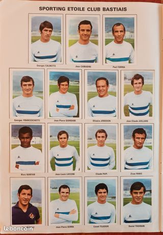 VIGNETTES AGEDUCATIF 1970/71 Regis Laguesse Bastia Secb # 51 Rare No Panini EUR 2,99 - FR