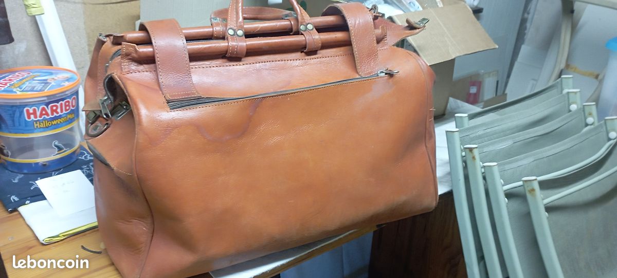 Sac voyage cuir (image 2)