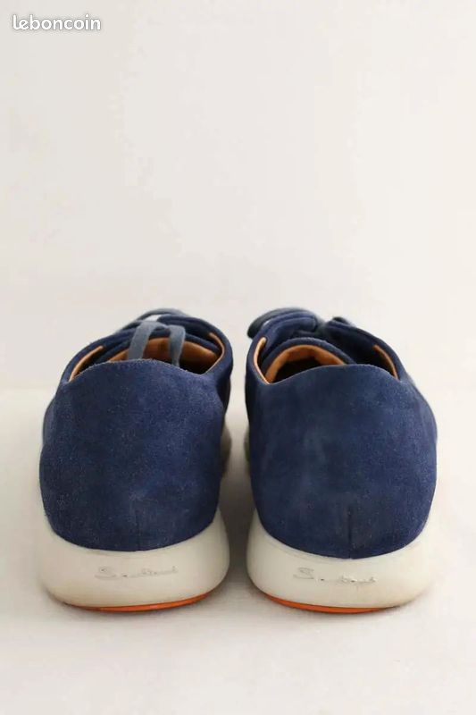 Baskets bleues - Santoni (image 2)