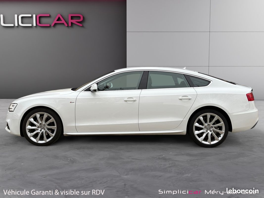 AUDI A5 (2) SPORTBACK 2.0 TDI 190 S LINE QUATTRO S TRONIC 190Ch Garantie 12 mois TRÉS BON ÉTAT SUIVI AUDI (image 5)