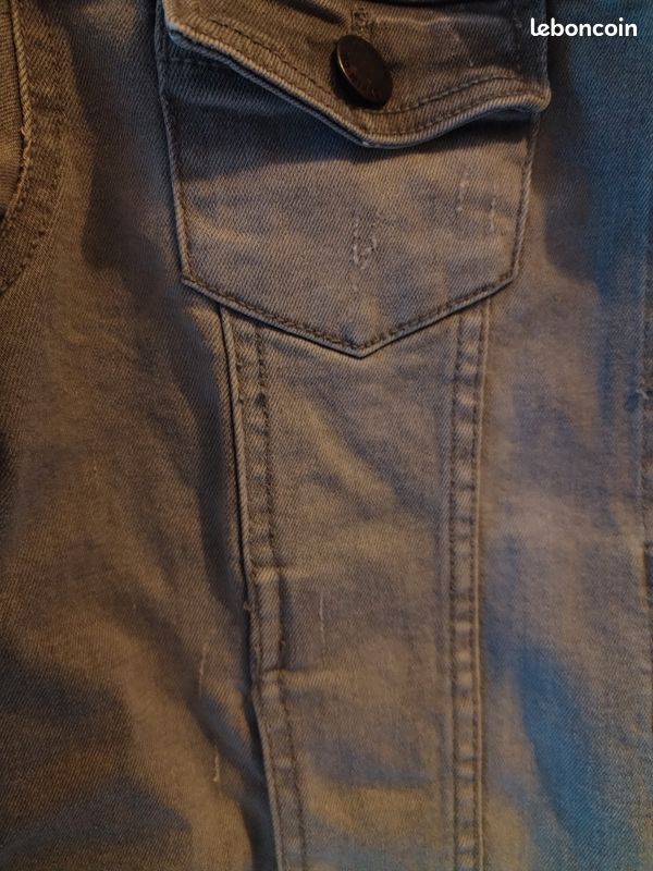 🩶 Veste en jean grise – style casual et tendance 👖✨ (image 4)